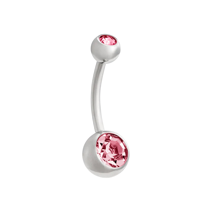 Anello per ombelico in titanio con gioiello Tilum