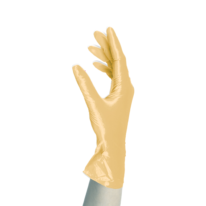Scatola da 100 guanti Unigloves Fancy Nitrile Oro